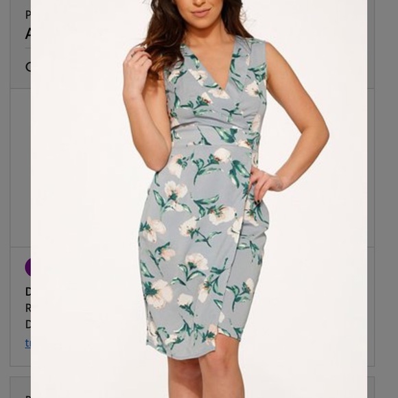 Rumies Dresses & Skirts - 2/$15 👗 Rumies blue floral wrap dress